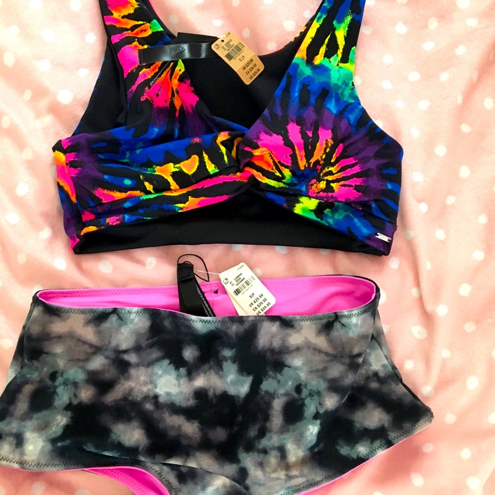 Victoria’s Secret pink reversible swim